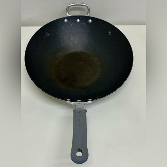 Vtg Maganalite Professional Silicone Rubber Handled 14” Non Stick Stir Fry Wok - Picture 4 of 12